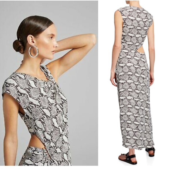 A.L.C. Dresses & Skirts - A.L.C. Python print cutout Beale maxi dress